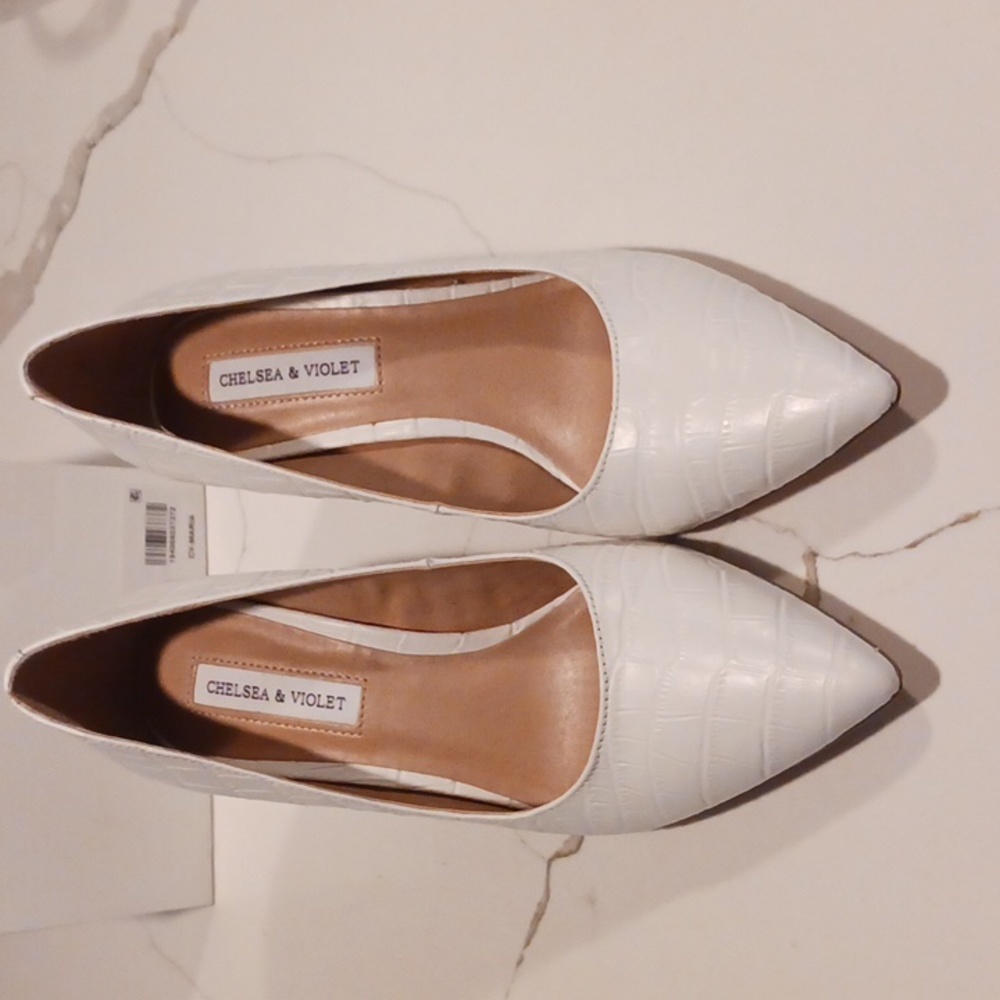 White pumps